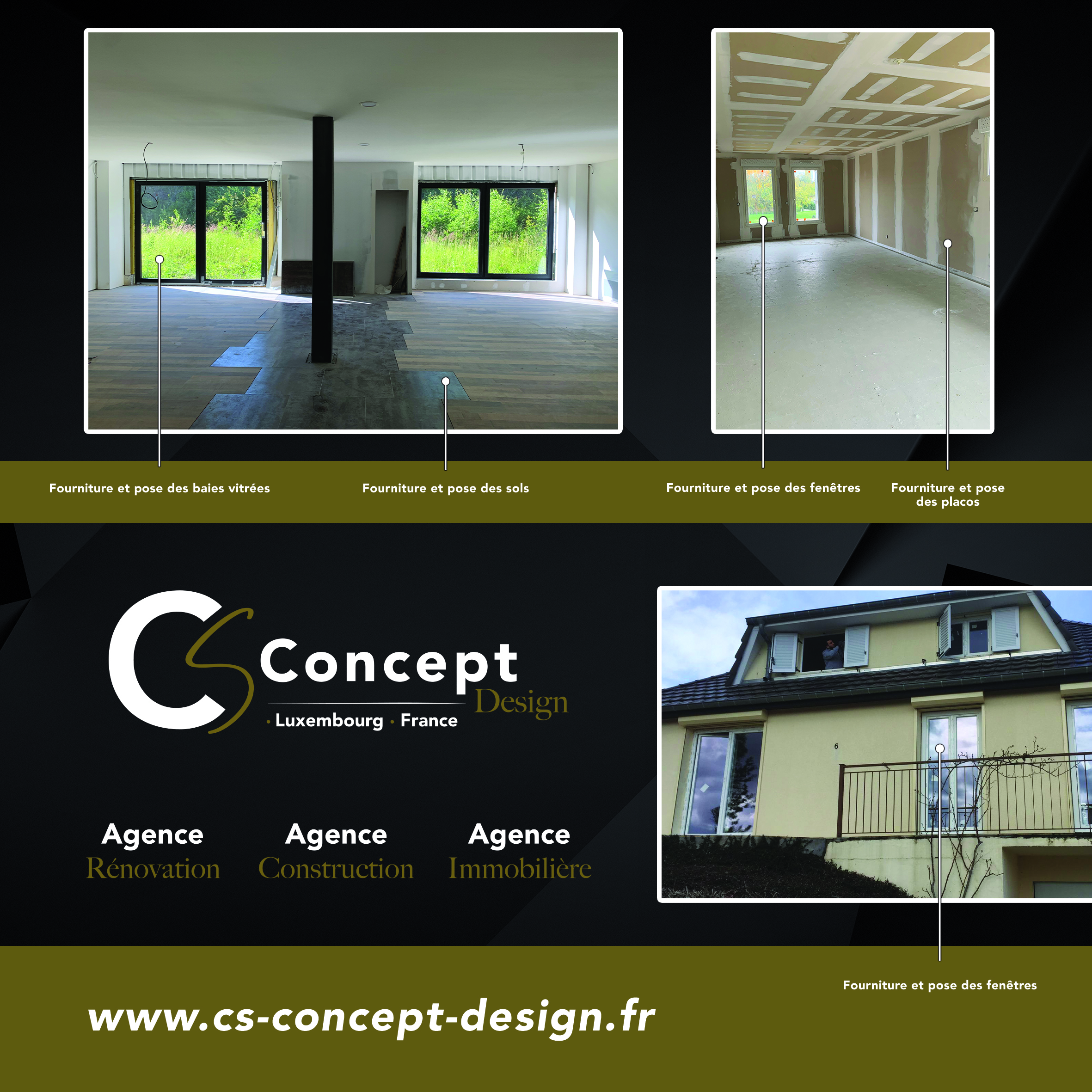 Réalisation fenêtres et portes cs concept design